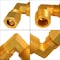 Everflow 1/4 O.D. COMP x 1/4 MIP 90 Degree Elbow Pipe Fitting, Lead Free Brass C69-14-NL - alternate 4